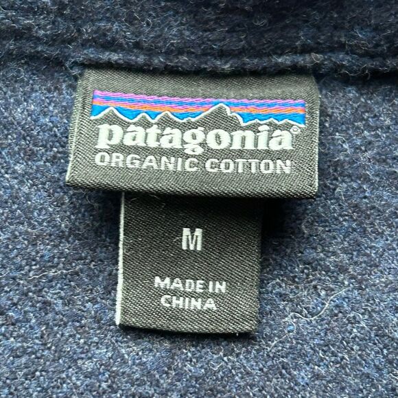 Patagonia Fjord Dress with Pockets Navy Blue size M 100% Organic Cotton - Picture 4 of 9